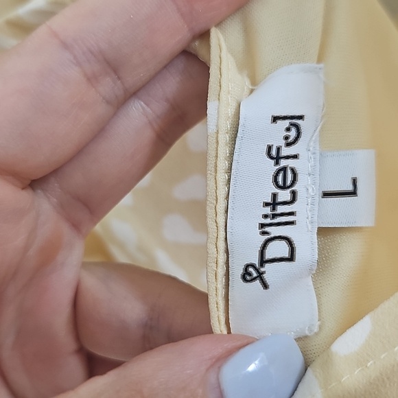 Cream Ruffle Mini Dress - Picture 3 of 5